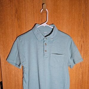 Sonoma Polo, Casual Slub Style, One Pocket Men's Size S Aqua Good